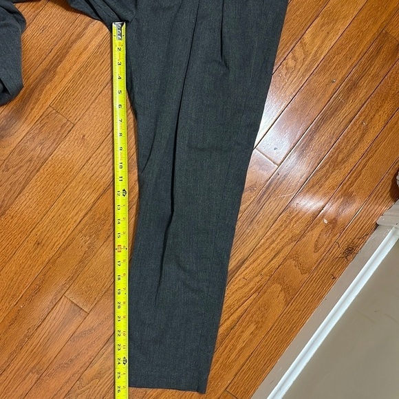 Zara Grey Button Dress Career Business Straight Leg Pants Size Large - Picture 11 of 11